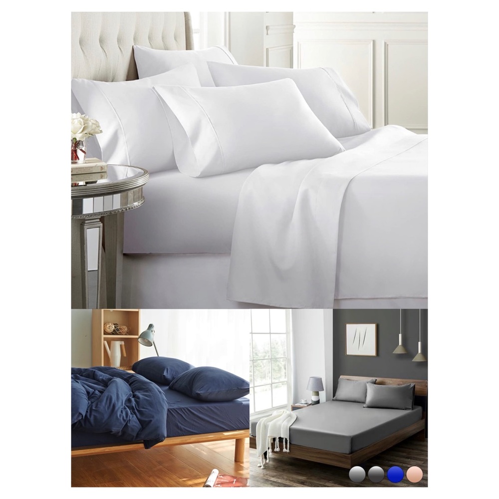Last price 3 bundle QUEEN SIZE 4- pics sheet set